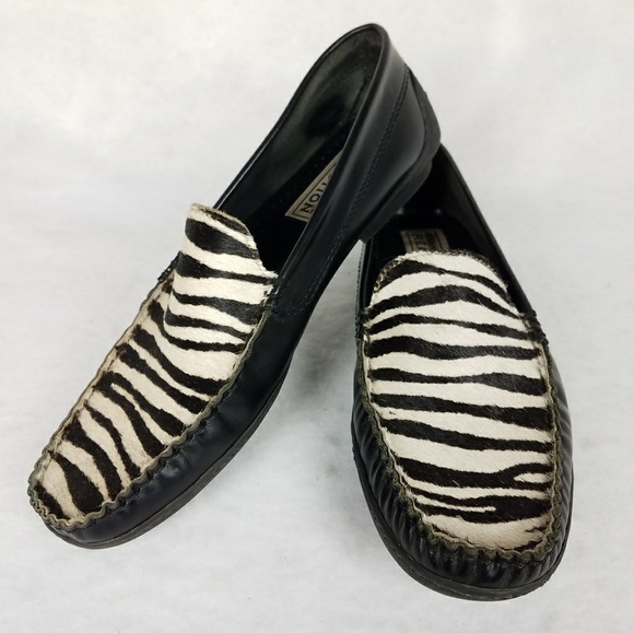 zebra loafers